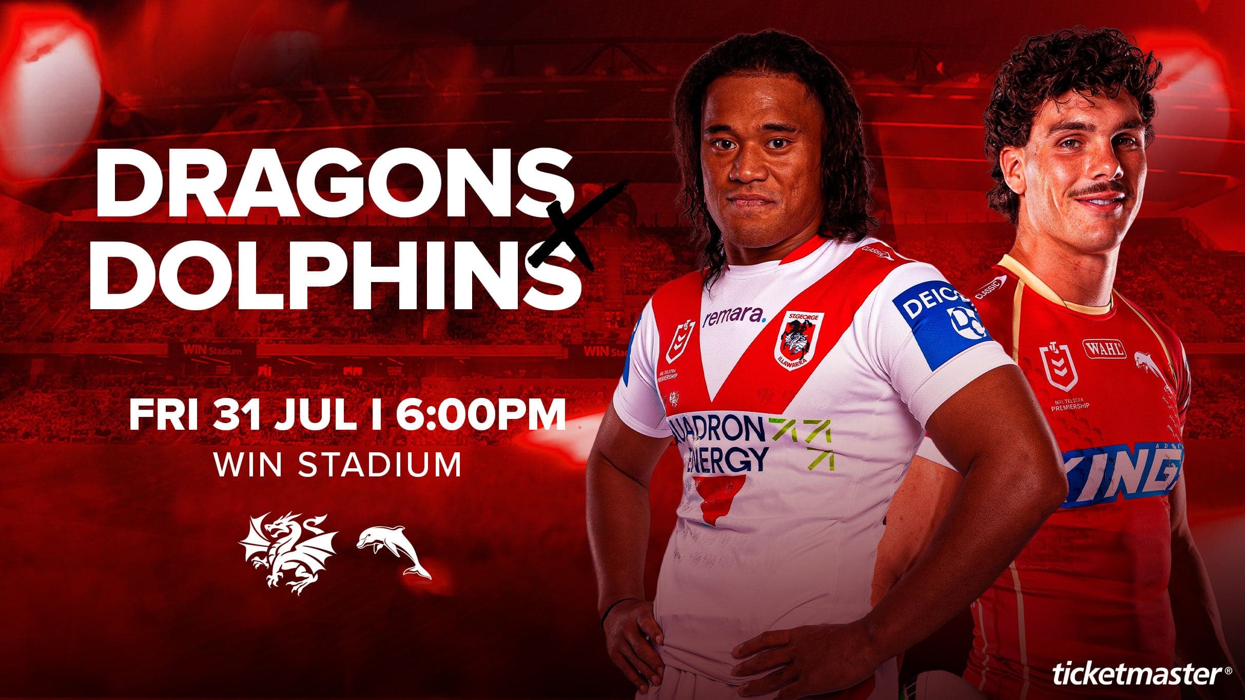 Dragons v Dolphins (NRL Telstra Premiership)